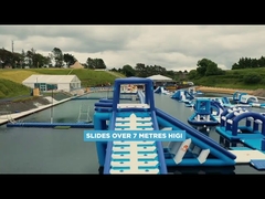 Bouncia şişirme cihazları Açık hava su parkı şişirme su oyun alanı