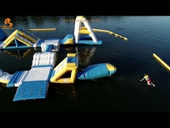 Şişme Su Atlama Yastığı Yüzen PVC Tarpaulin Malzemesi